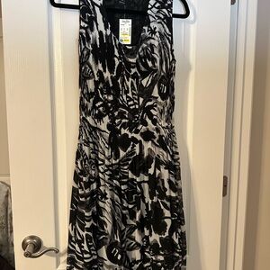 Black and White Floral Dress